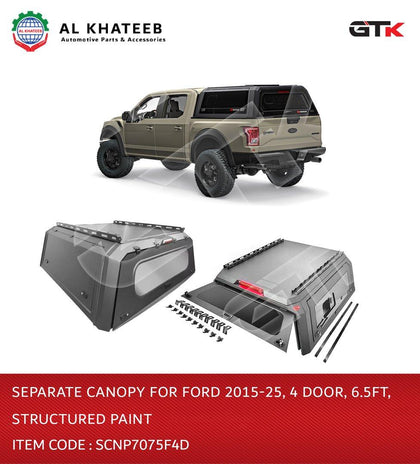 Separate Canopy F150 2015-2025 4Door 6.5FT Structured Paint