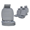 Prima Auto Car Seat Cover Velvet Line Hilux Vigo 2006+ 5-Seater 10Pcs/Set Gray, Double