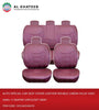 Prima Auto Special Car Seat Cover Leather Double Cabon Hilux Vigo 2006+ 5-Seater 10Pcs/Set Gray