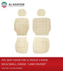 Car Seat Covers For Land Cruiser Pickup 2 Door, Driver & Passenger, D. Beige