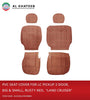 Car Seat Covers For Land Cruiser Pickup 2 Door, Driver & Passenger, Rusty Red