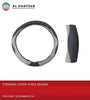 Auto Universal Car Steering Wheel Cover Leather Hole Design, Black-Gray