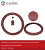 Universal Car Steering Wheel Protector Cover Genuine Leather Pvc Bag 38Cm, Maroon