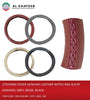 Universal Car Steering Wheel Protector Cover Genuine Leather With PVC Bag 38Cm, Maroon