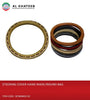 Universal Car Fit Leather Hand Made Round Bag Steering Wheel Cover, Braided Style, Beige