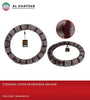 Auto Universal Car Steering Wheel Protector Cover Microfiber Fur Design, Maroon