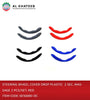 Steering Wheel Cover Drop Plastic 2SEC Massage 2PCS/SET Red