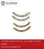 Steering Wheel Cover PVC 3D Leopard 2PCS/SET Brown