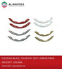 Steering Wheel Cover PVC 2Sec Carbon Fiber 2PCS/SET Golden