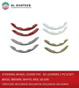 Steering Wheel Cover PVC 2Sec Carbon Fiber 2PCS/SET Golden