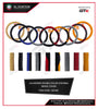Universal Car Fit Alcantara Double Color Steering Wheel Cover Leather, Breathable & Non-Slip, Black