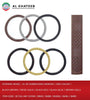 Universal Car Fit Steering Wheel Cover Soft Brown Leather 45, Breathable & Non-Slip, Gray Thread, 38Cm