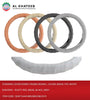 STEERING COVER KOREA FINGER DESIGN ,LYCHEE GRAIN PVC WHITE RUB.RING BLACK