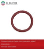 Steering Cover PVC Finger Touch 38CM White Rubber Ring Maroon