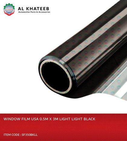 Al Khateeb Solar Window Tinting Film Privacy UV Resistance Car Tint Anti Scratch Car Window Film 0.5MX3M, Black Light Light, USA