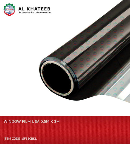 Al Khateeb Solar Window Tinting Film Privacy UV Resistance Car Tint Anti Scratch Car Window Film 0.5MX3M, Black Light, USA