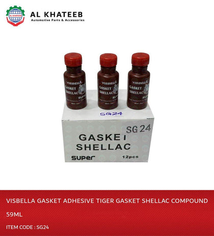 Visbella Gasket Adhesive Tiger Gasket Shellac Compound 59Ml