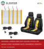 AutoTech Nis Universal Car Front Seat Fan Ventilation And Heating System Cabon Fiber With 4 Carbon Heat Pads