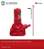 King Tools Red Screw  Spiral Jack 2Ton 385Mm