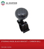 Al Khateeb Universal Car Steering Wheel Spinner Knob Power Handle Ball Hand Control Ball Carbon, Black Bracket