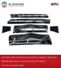 GTK Car Side Skirt Door Body Moulding Cladding Trim Decoration Rav4 2019+, Trd Style 6Pcs/Set Black