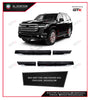 GTK Car Side Skirt Door Body Moulding Cladding Trim Decoration Land Cruiser 2022+, 4Pcs/Set Black Chrome