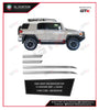 GTK Car Side Skirt Door Body Moulding Cladding Trim Decoration Narrow Style FJ Cruiser 2008-2014, 4PCS/Set Silver