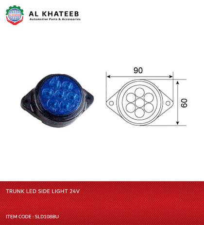 TRUNK LED SIDE LIGHT 24V-SLD108BU