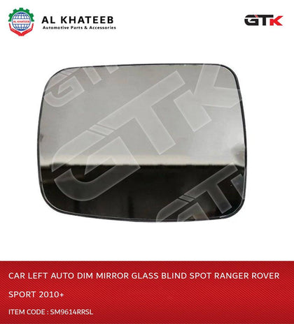 GTK Car Left Auto Dim Mirror Glass Blind Spot Ranger Rover Sport 2010+