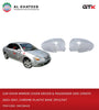 GTK Car Door Mirror Cover Driver & Passenger Side Cerato 2003-2007, Chrome Plastic Base 2Pcs/Set