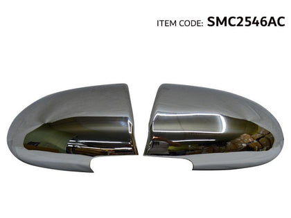 GTK Car Door Mirror Cover Driver & Passenger Side Accent 2006-2010, Chrome Plastic Base 2Pcs/Set