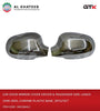 Car Door Mirror Cover Driver & Passenger Side Lanos 1998-2005, Chrome Plastic Base, 2Pcs/Set