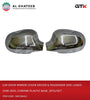 GTK Car Door Mirror Cover Driver & Passenger Side Lanos 1998-2005, Chrome Plastic Base, 2Pcs/Set