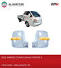 Car Door Mirror Cover With LED Driver & Passenger Side Porter Ii 2006-2013, 2Pcs/Set, Chrome ABS