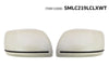 AutoTech Car Door Mirror Cover Driver & Passenger Side Land Cruiser FJ200 LX570 Gx460, 2Pcs/Set White