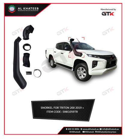 GTK Car 4X4 Snorkel Kit Air Intake System Triton L200 2019-2022