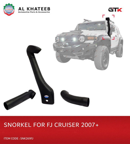 GTK Car Black Snorkel Kit Air Intake System FJ Cruiser 2006-2018, 4.0Liter Petrol
