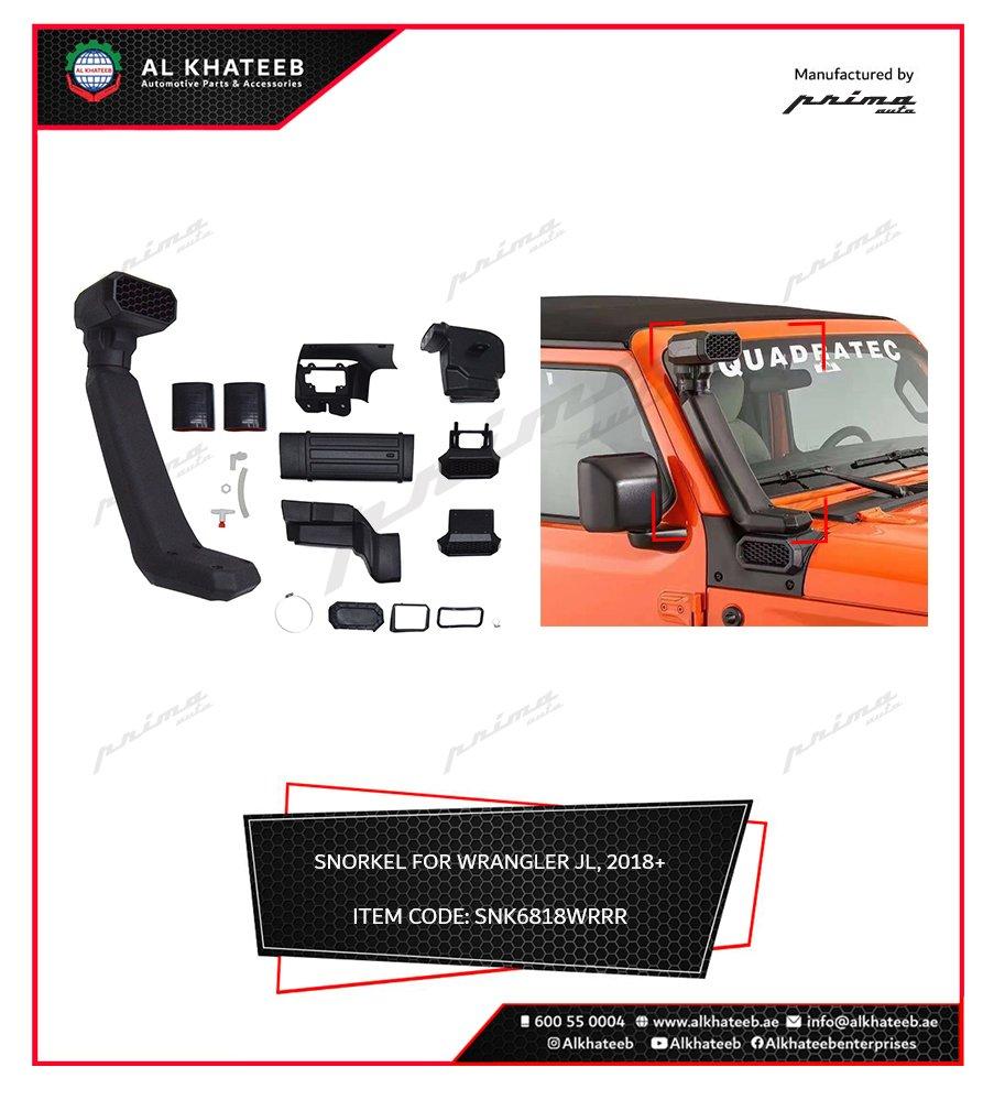 GTK Rugged Ridge High Mount Off Road Snorkel Kit Air Intake System Wra