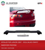 Car Rear Trunk Wing Spoiler Lancer 2019, ABS Plastic Black Paint, Inner Box Packing