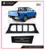 GTK Car Rear Trunk Window Spoiler Protection Hilux Vigo 2005-2014 Hilux Revo 2016-2025, Abs Black Painted