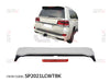 GTK Car Rear Spoiler Roof Trunk Wing With Brake Light LED Land Cruiser 2016-2021, ABS White+Black