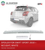 Car Rear Spoiler Roof Trunk Wing With Brake Light LED Swift 2018+, ABS White