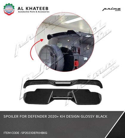 SPOILER FOR DEFENDER 2020+ KH DESIGN GLOSSY BLACK