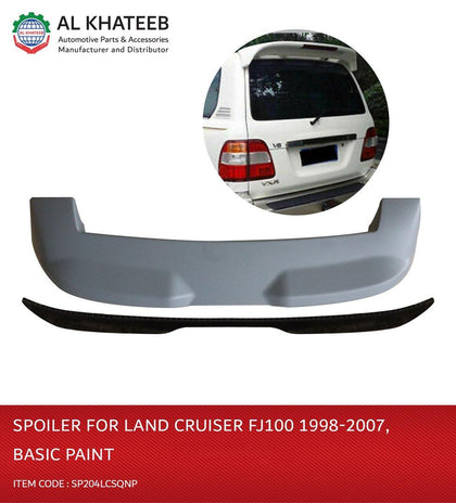 GTK Car Rear Spoiler Trunk With Sequential Light Land Cruiser FJ100 1997-2006, ABS Plastic Unpainted