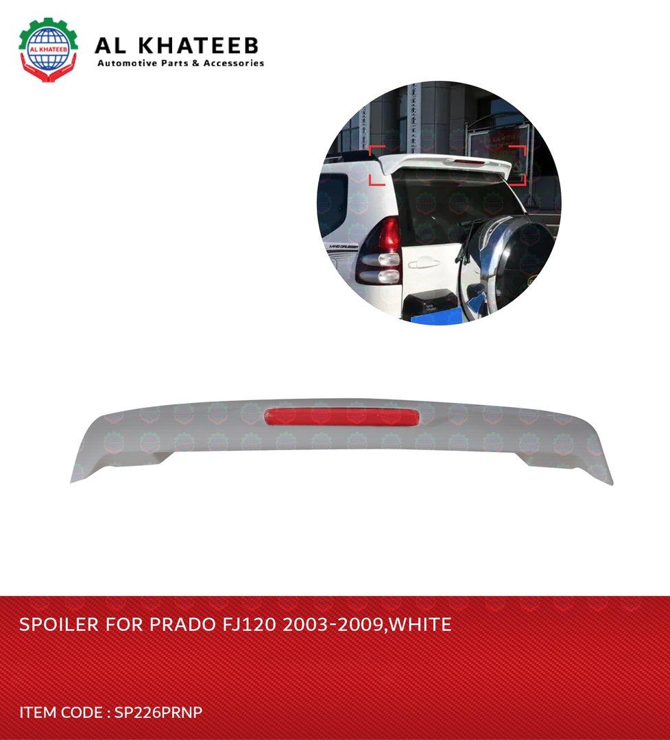 Car Rear Wing Break Car Rear Spoiler Roof Wing With Brake Light LED Prado FJ120 2003-2009,