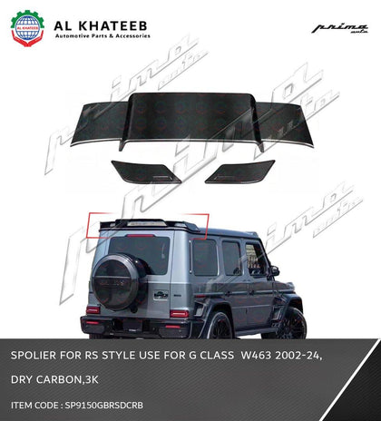 SPOLIER FOR RS STYLE USE FOR G CLASS  W463 2002-2018,DRY CARBON,3K