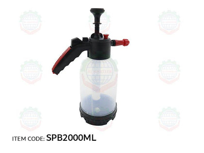 Al Khateeb 2000Ml Pump Foam Sprayer, Hand Pressure Foam Sprayer For Car Detailing Home Cleaning And Garden Use, Transparent