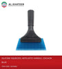 SILICONE SQUEEZES W/PLASTIC HANDLE  BLUE 13x14CM