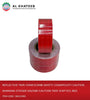 Al Khateeb Reflective Tape Honeycomb Safety Conspicuity Caution Warning Sticker Hazard Caution Tape 5Cm*25Y, Red