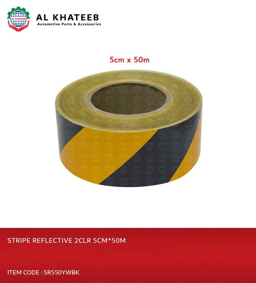 Container Reflective Stripes STRIPE REFLECTIVE 2CLR 5CM*50M-SR550YWBK